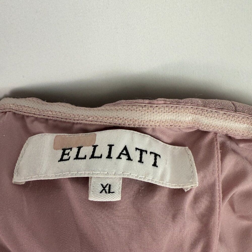 Elliatt Reception Strapless Ruffle Midi Dress Purple Pink XL - Picture 10 of 11